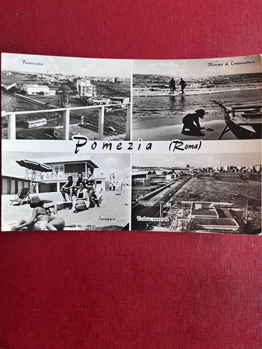 Cartolina pomezia vedute - pomezia,