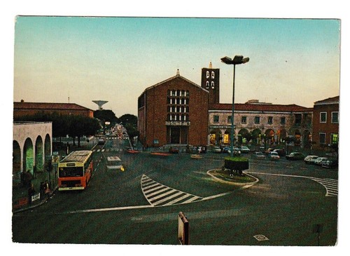 Pomezia roma cartolina piazza - cartolina,