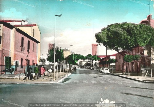 De554 cartolina pomezia via - cartolina,
